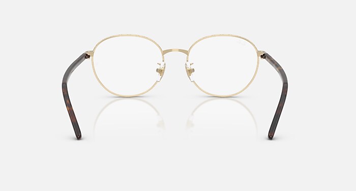 RB6538D OPTICS メガネ ハバナ オン ペールゴールド と クリア (53-18