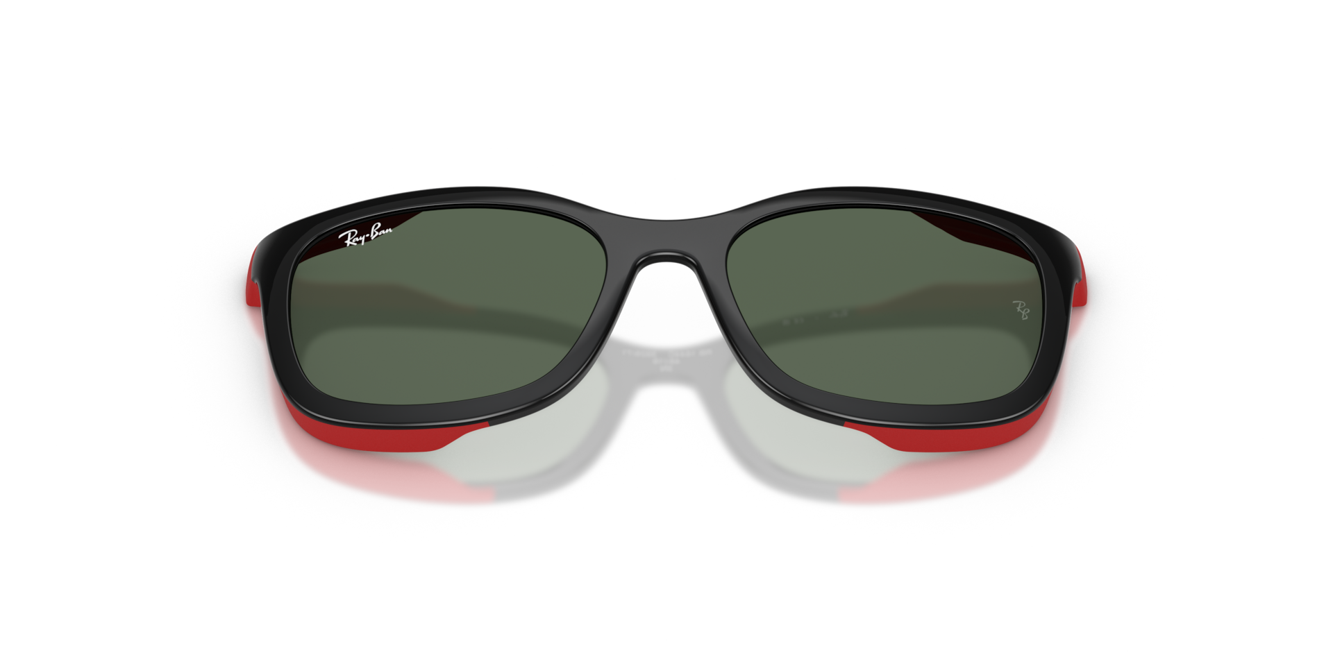 Ray-Ban Rb1644 Clip-on Kids Bio-based - Monture Noir Sur Caoutchouc Rouge Verres Vert 46-16 32 €