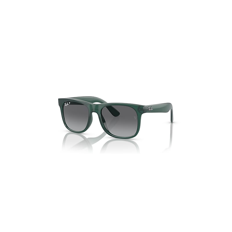 Ray-Ban Sunglasses Kids Justin Kids - Opal Green Frame Grey Lenses Polarized 48-16, RJ9069S