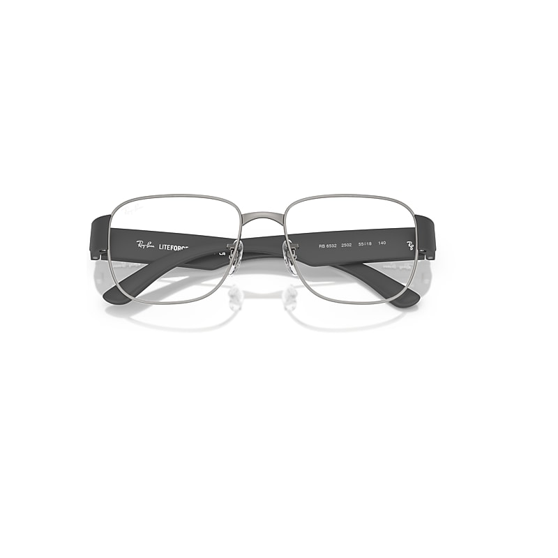 Ray-Ban Rb6532 Optics Optical Sand Grey Frame Clear Lenses Polarized 53-18
