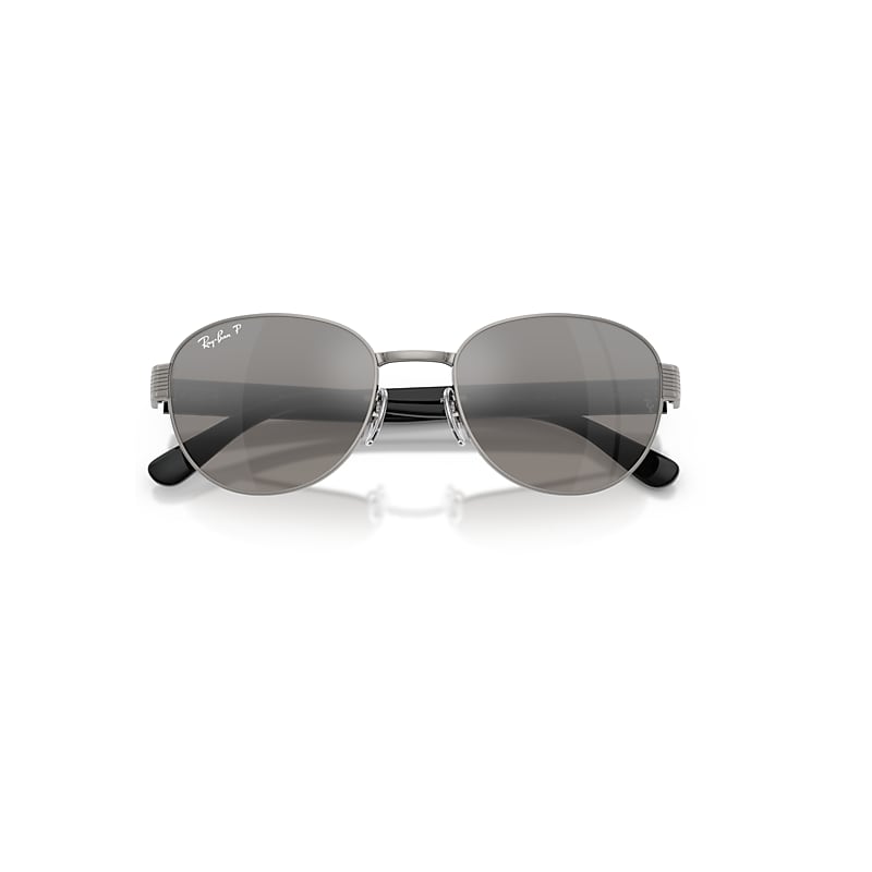 Ray-Ban Rb3766 Polarized+ Lenses Sunglasses Black Frame Silver Lenses Polarized 54-20