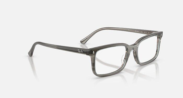 RB5445 OPTICS Eyeglasses with Striped Grey and Clear (54-19