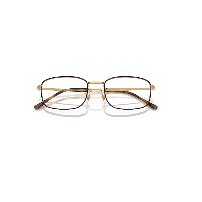 Ray-Ban Rb6533 Optics Optical Arista Gold Frame Clear Lenses Polarized 52-19