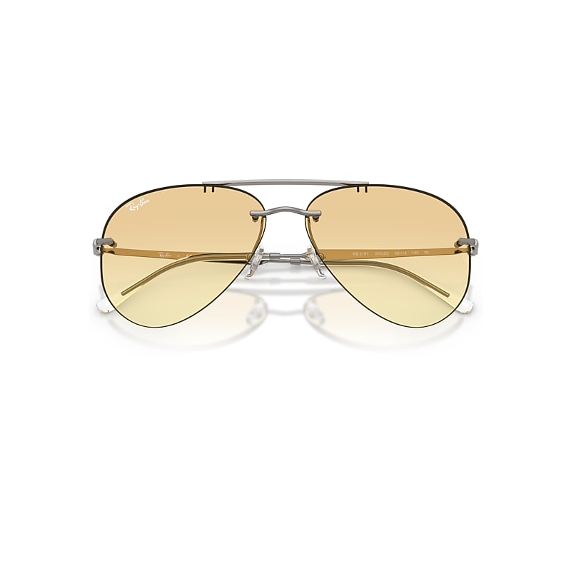 Ray-Ban Rb3791 Sunglasses Gunmetal Frame Yellow Lenses 59-14