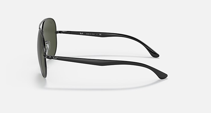 Rb3675 Sunglasses in Black Frame and G-15 Green Lenses (58-14
