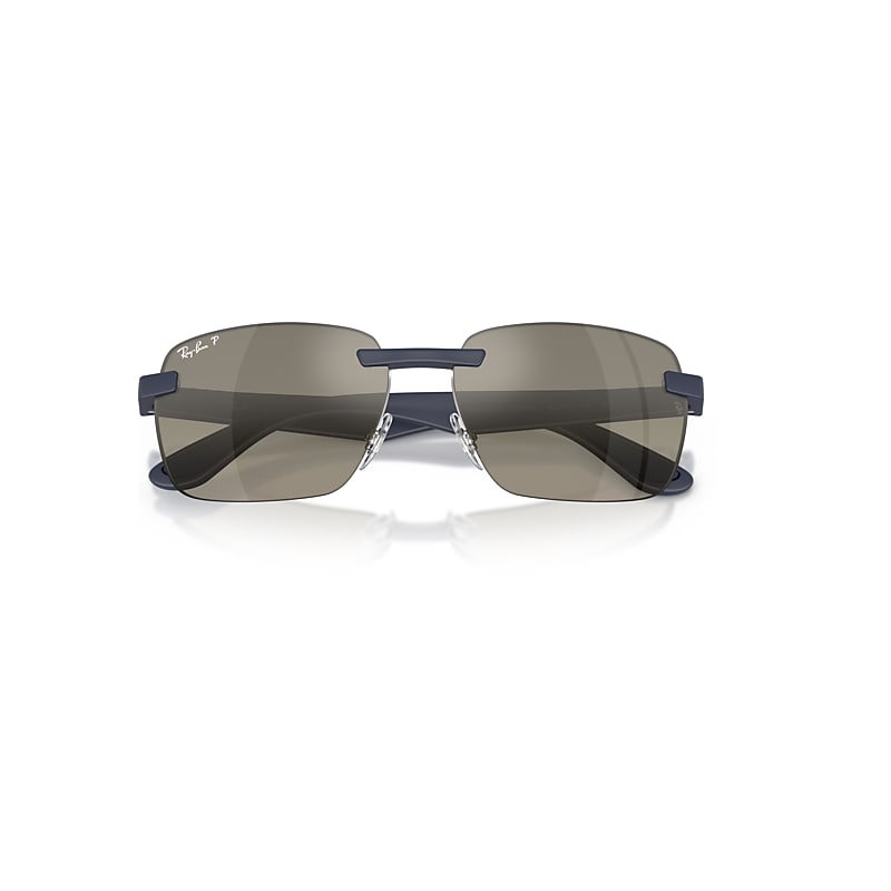 Ray-Ban Rb4470 Polarized+ Lenses Sunglasses Sand Dark Blue Frame Grey Lenses Polarized 59-16