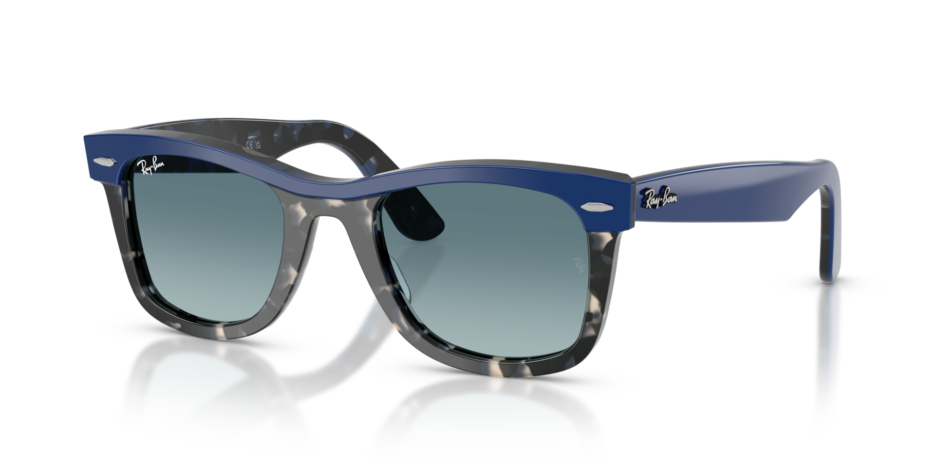 WAYFARER STREET NEAT Sunglasses in Blue On Havana and Blue