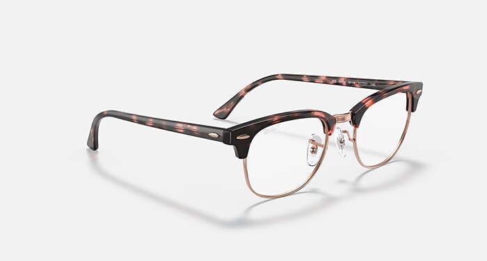 CLUBMASTER OPTICS Eyeglasses with Pink Havana and Clear (51-21