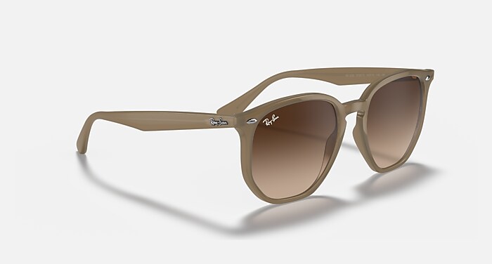 RB4306 Sunglasses in Beige and Dark Brown (54-19) - RB4306 | Ray