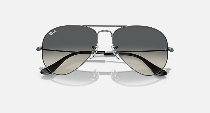 AVIATOR GRADIENT サングラス ガンメタル と グレー (62-14) - RB3025