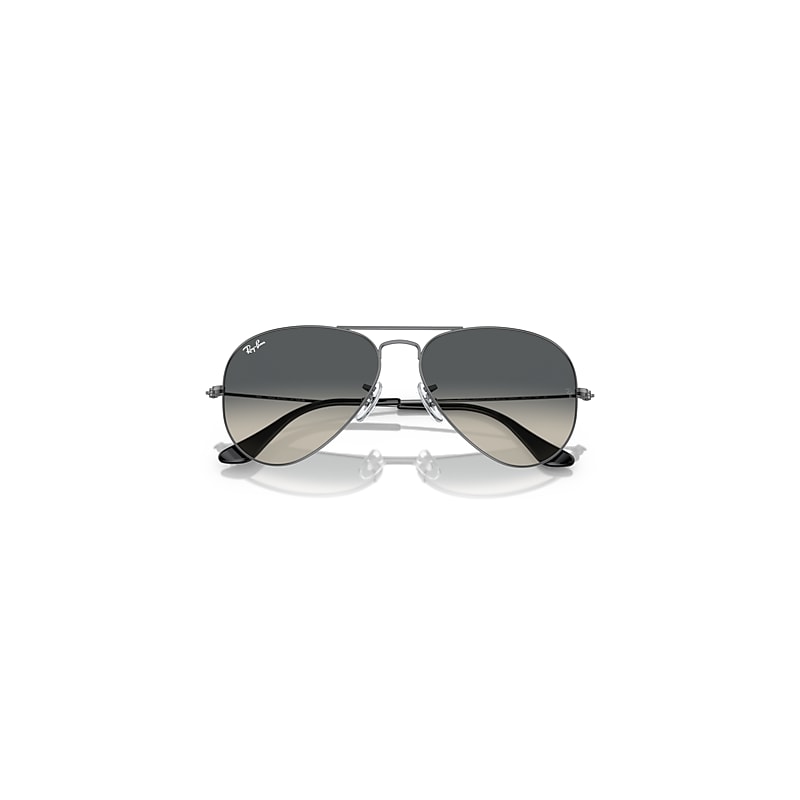 AVIATOR GRADIENT Sunglasses in Gunmetal and Grey (58-14) - RB3025
