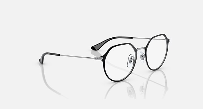 JACK OPTICS KIDS Eyeglasses with Black On Silver Frame - RY1058