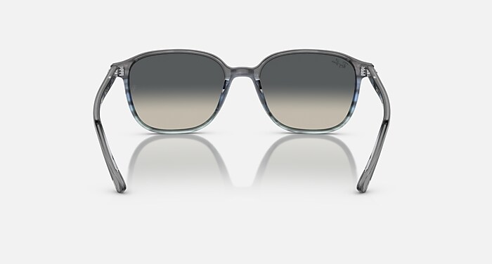 LEONARD Sunglasses in Striped Grey & Blue and Grey (51-18