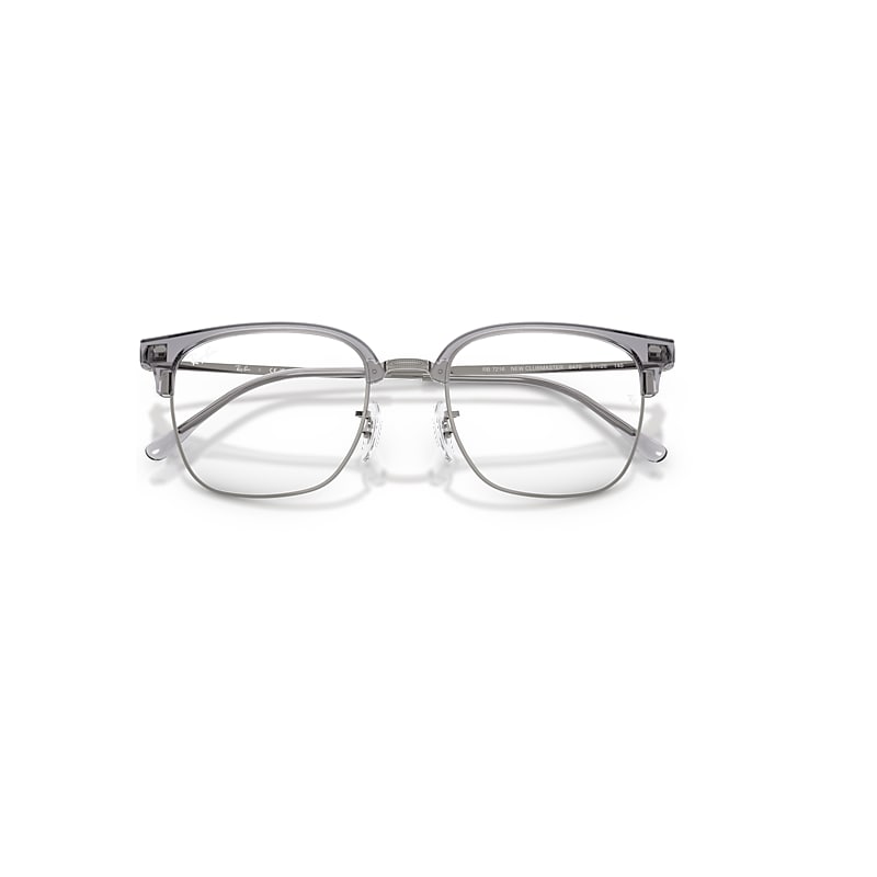 Ray-Ban New Clubmaster Optics Optical Gunmetal Frame Clear Lenses Polarized 51-20