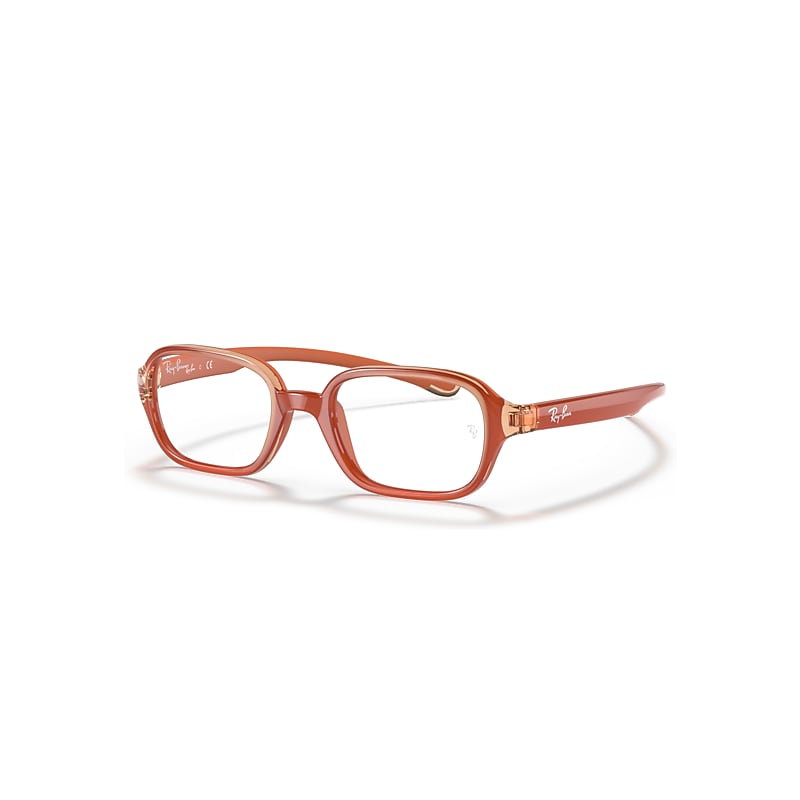 Ray-Ban Eyeglasses Kids Rb9074 Optics Kids - Orange Frame Clear Lenses Polarized 37-16, RB9074V - Image 1
