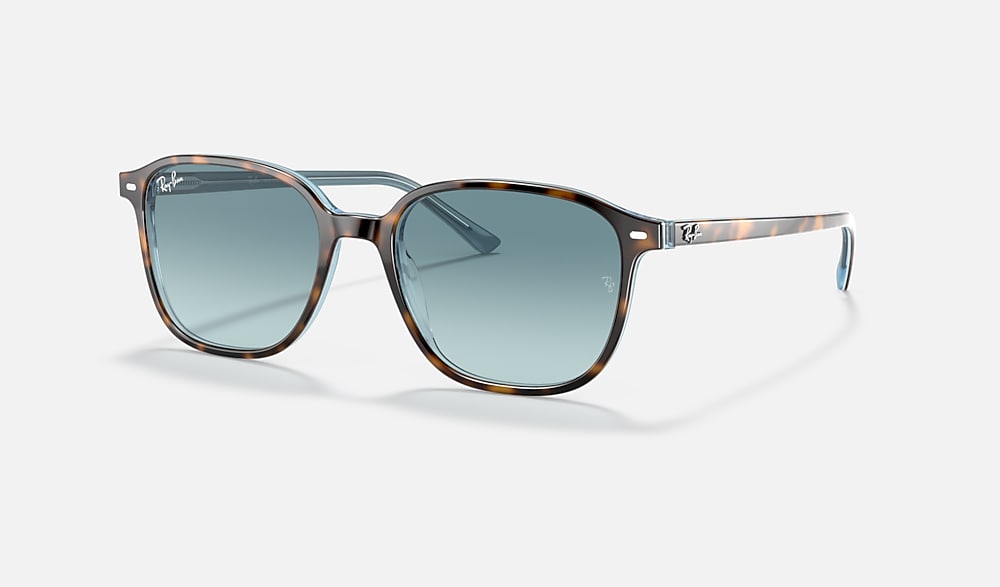 LEONARD Sunglasses in Havana On Light Blue and Blue (51-18