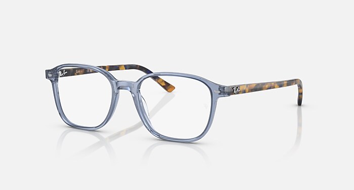 LEONARD OPTICS Eyeglasses with Transparent Blue Frame - RB5393