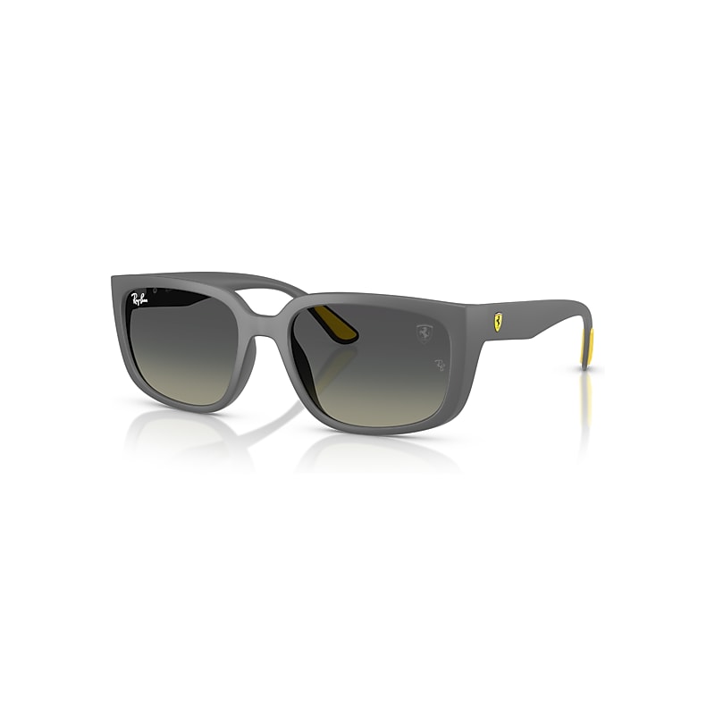 Ray-Ban Sunglasses   Scuderia Ferrari Collection - Matte Grey Frame Grey Lenses 57-19, RB4443M