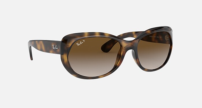 RB4325F Polarized Sunglasses in Light Havana and Polarized Brown