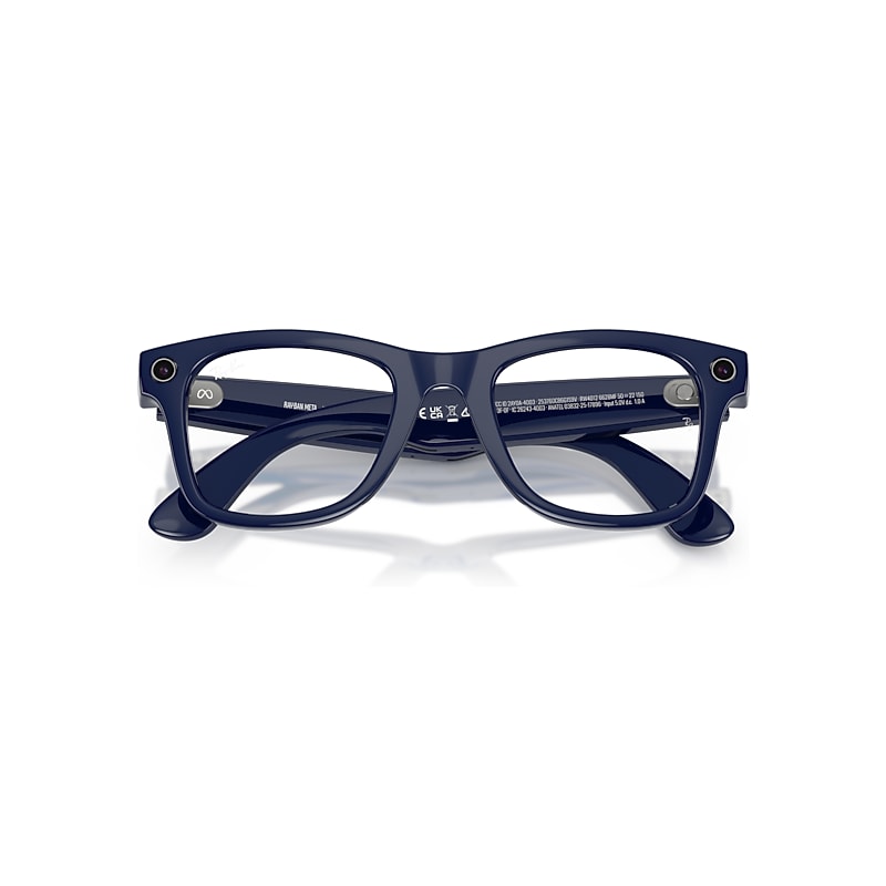 RAY-BAN META (GEN 2) WAYFARER AI Glasses in Cosmic Blue and Clear