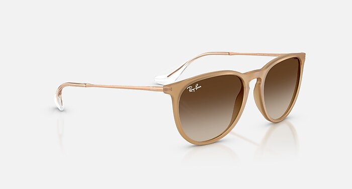 ERIKA CLASSIC Sunglasses in Rubber Beige and Gradient Brown (57-18