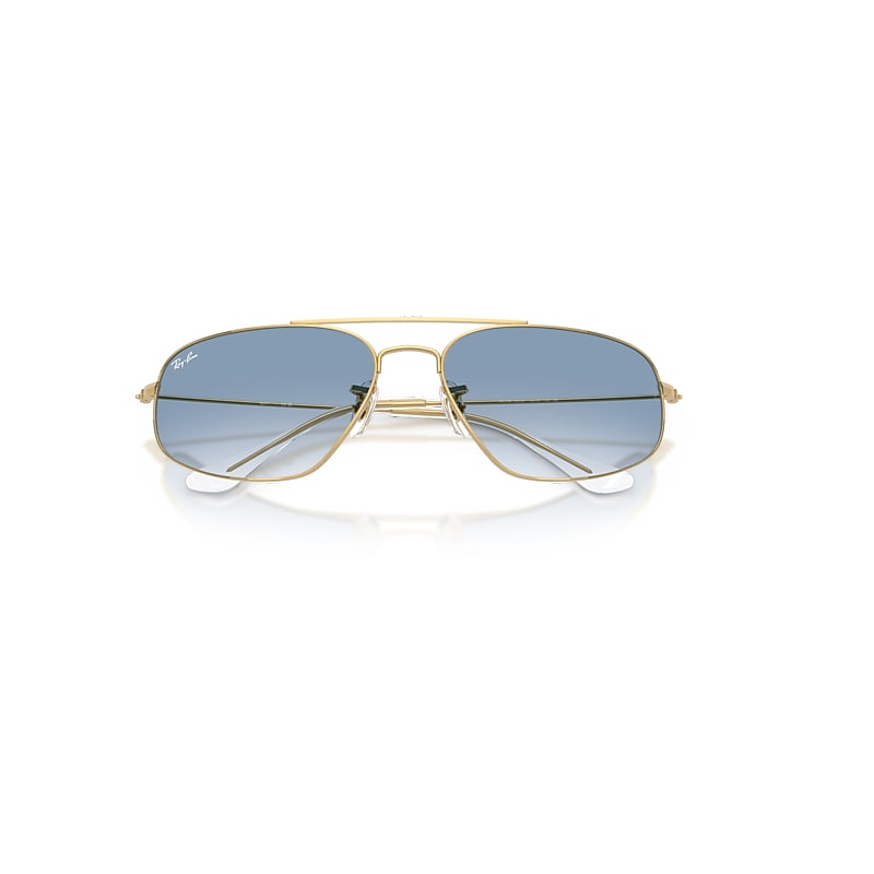 Ray-Ban Rb3780 Sunglasses Arista Gold Frame Blue Lenses 63-16