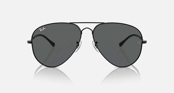 OLD AVIATOR Sunglasses in Black and Dark Grey (62-14) - RB3825