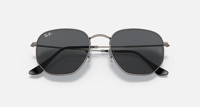 HEXAGONAL RELOADED Sunglasses in Antique Gunmetal and Dark Grey