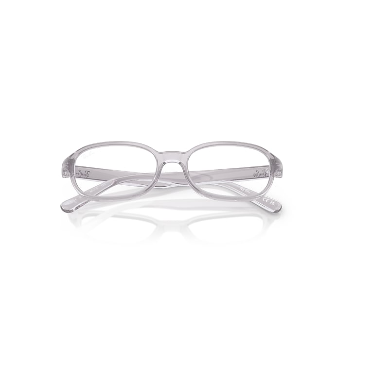 Ray-Ban Rb1904 Optics Kids Bio-based Optical Transparent Grey Frame Clear Lenses Polarized 46-15
