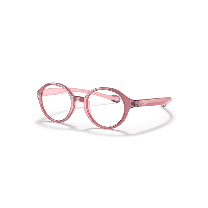 Ray-Ban Eyeglasses Kids Rb9075 Optics Kids - Pink Frame Clear Lenses Polarized 35-16, RB9075V