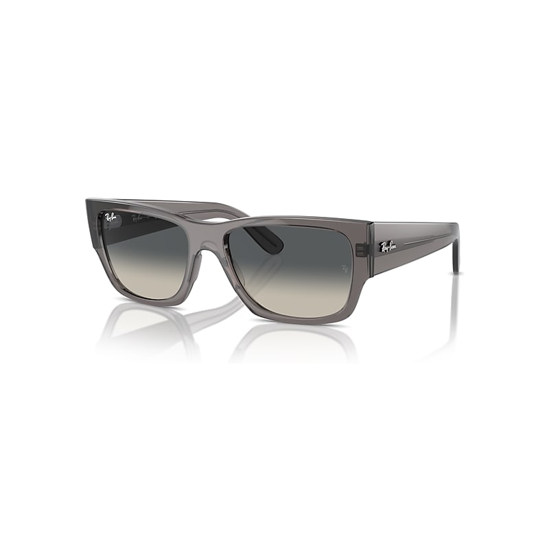 Ray-Ban Unisex Sunglass Carlos - Frame color: Opal Dark Grey, Lens color: Grey - Image 3