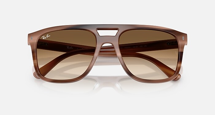 RB2213 Sunglasses in Havana Brown and Clear Gradient Brown (55-20