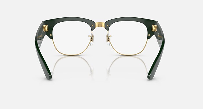MEGA CLUBMASTER OPTICS メガネ ゴールド上にグリーン と クリア (50