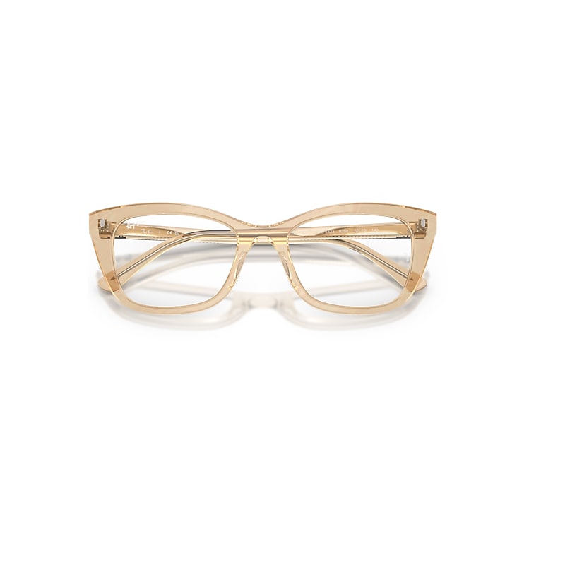 Ray-Ban Rb5433 Optics Change Optical Photo Waves Brown Frame Clear Lenses Polarized 50-19