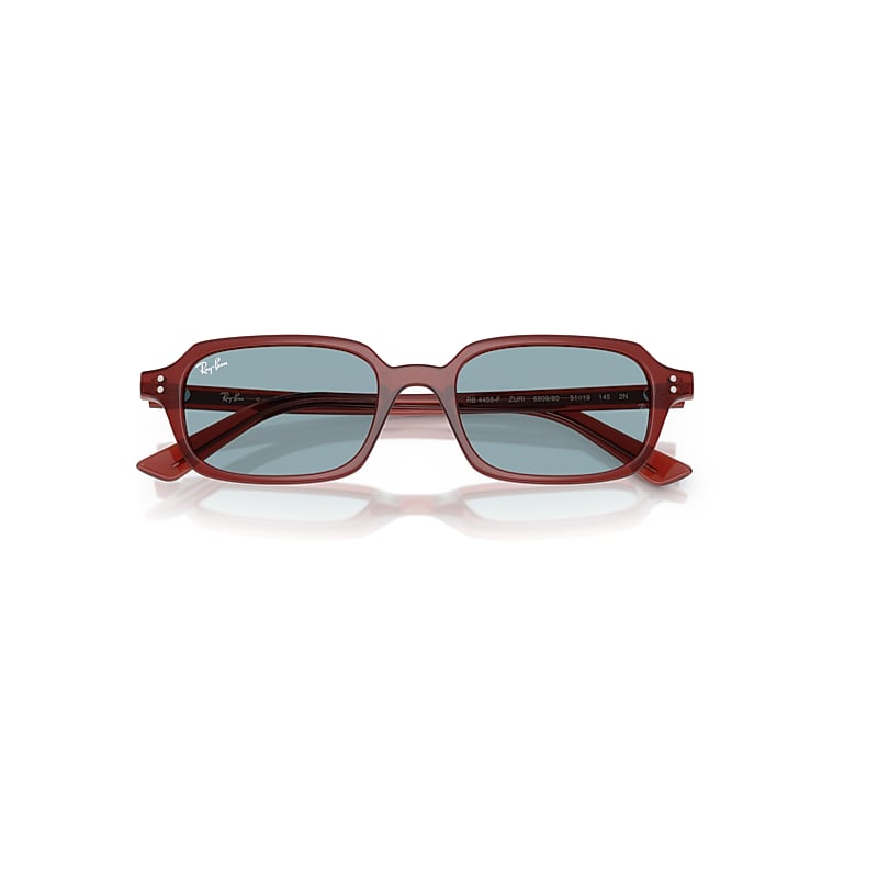 Ray-Ban Zuri Bio-based Sunglasses Rosty Brown Frame Blue Lenses 51-19