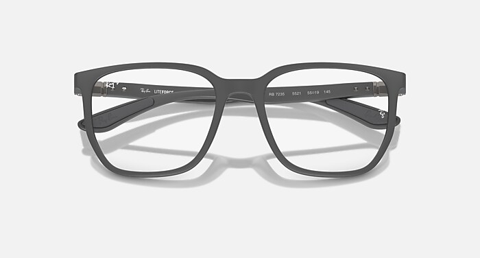 RB7235 OPTICS Eyeglasses with Sand Grey and Clear (55-19) - RB7235