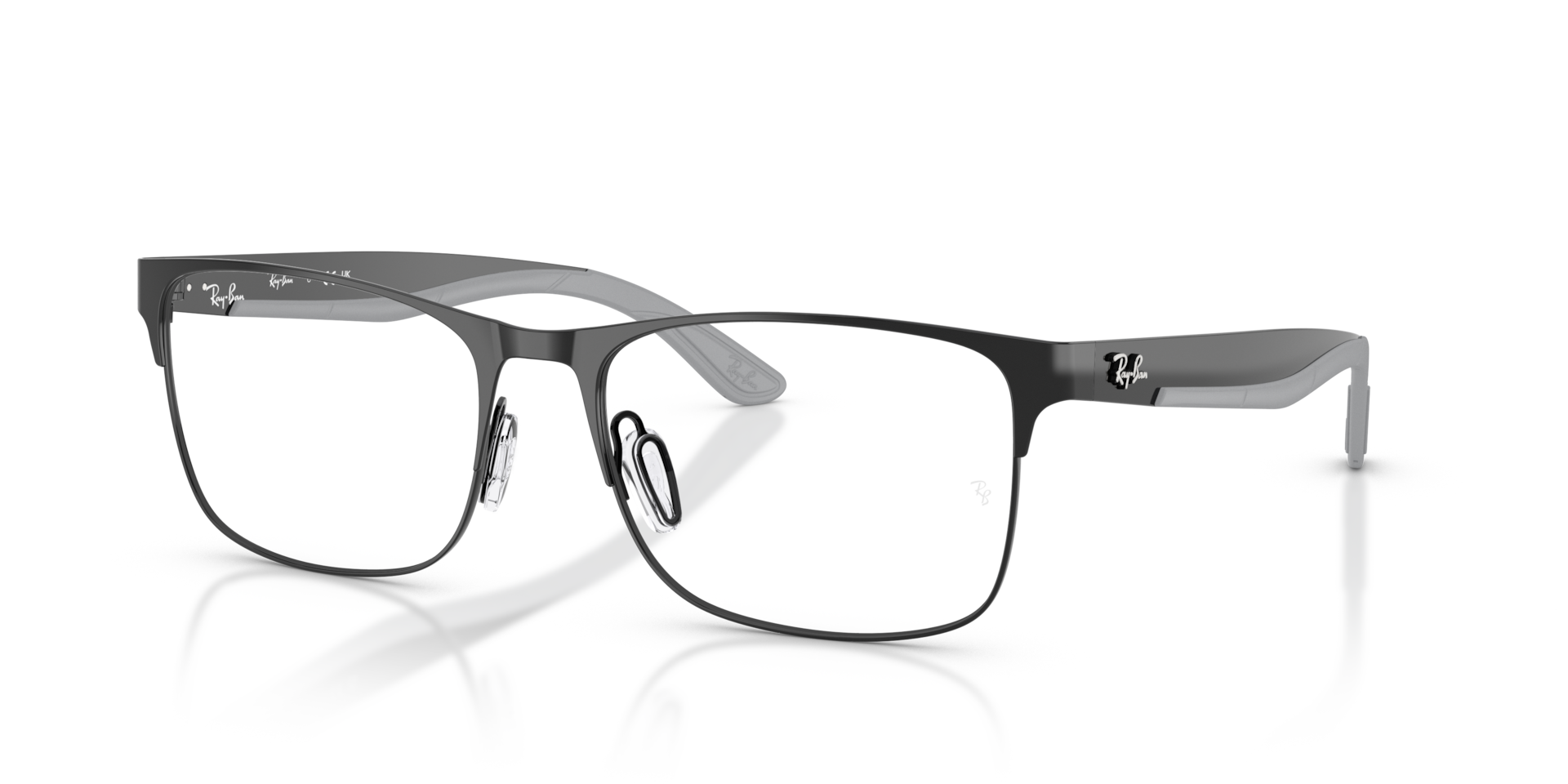 RB7550 OPTICS Eyeglasses with Black and Clear (55-18) - RB7550