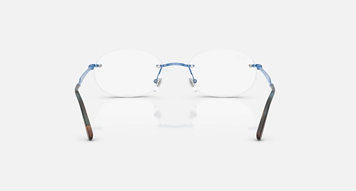 RB3767V OPTICS Eyeglasses with Light Blue and Clear (50-18
