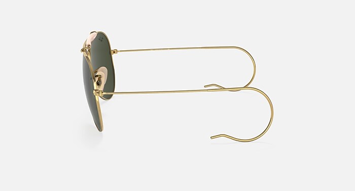 OUTDOORSMAN Sunglasses in Arista Gold and G-15 Green (58-14