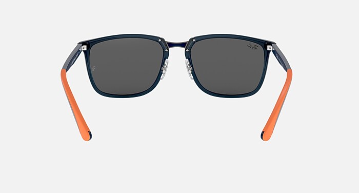 RB4303 Sunglasses in Blue and Grey Gradient Mirror (57-19