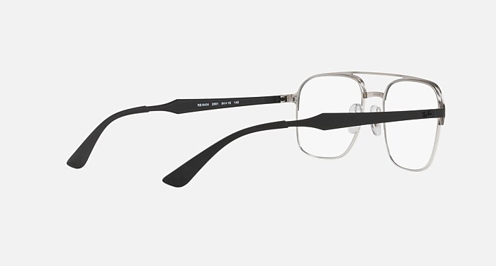 RB6404 Polarized Eyeglasses with Black and Clear (54-18) - RB6404