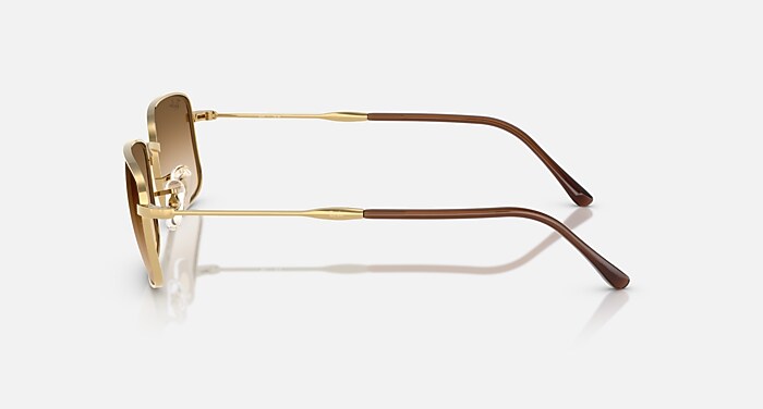 RB3746 Sunglasses in Arista Gold and Clear Gradient Brown (59-20
