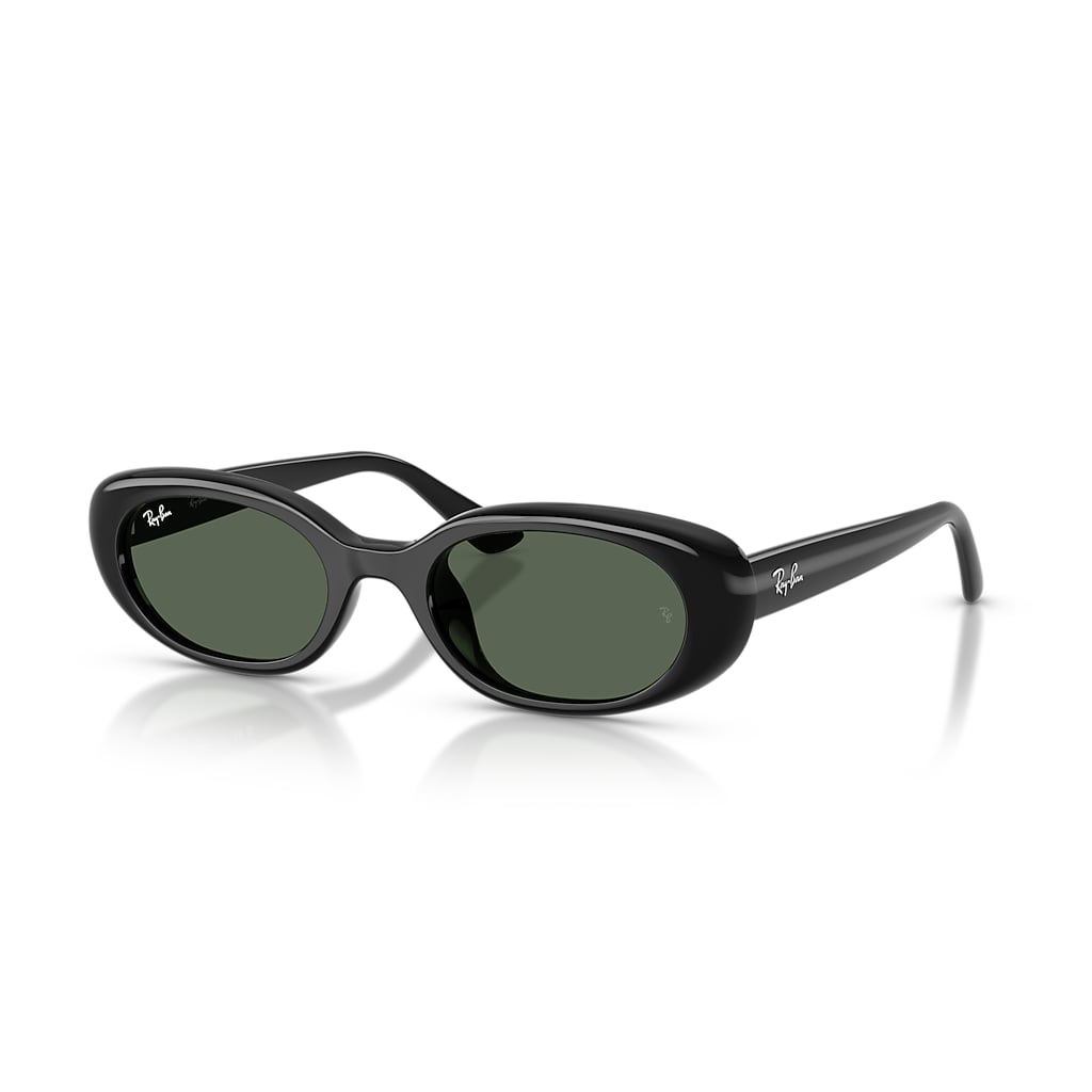 RB4441D BIO-BASED Sunglasses in Black and Dark Green (53-21