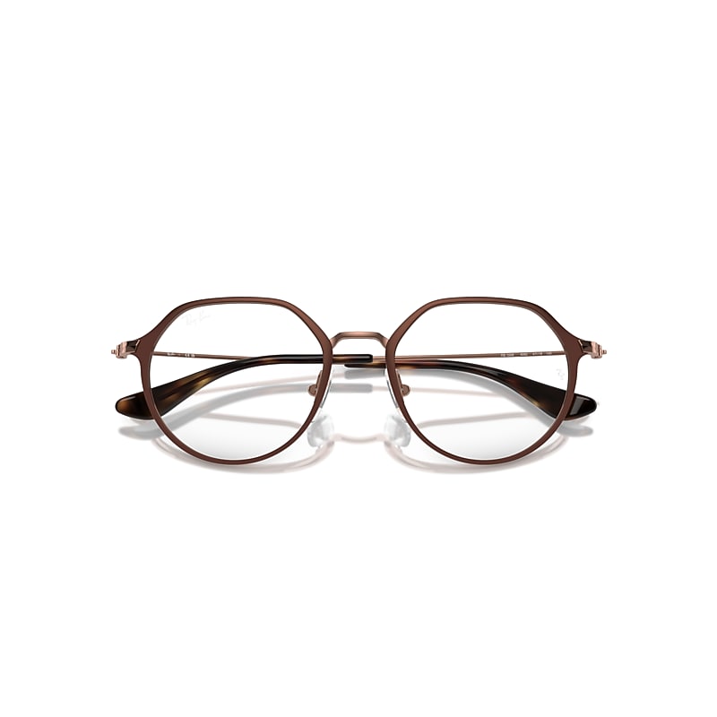 Ray-Ban Jack Optics Kids Optical Rose Gold Frame Clear Lenses Polarized 47-18