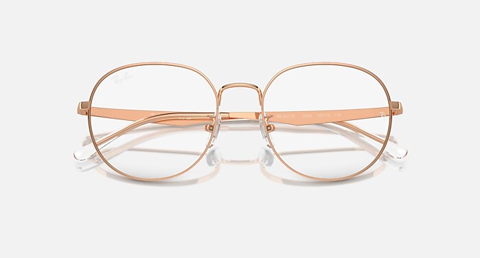 RB6517D OPTICS メガネ ローズゴールド と クリア (55-19) - RB6517D