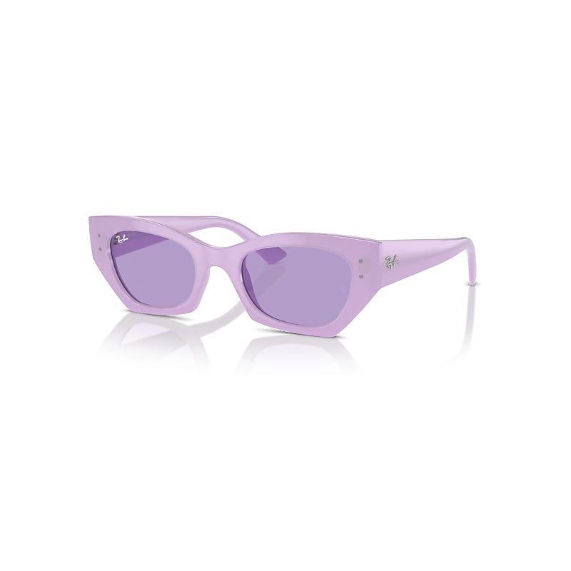 Ray-Ban Sunglasses  Zena Bio-Based - Lilac Frame Violet Lenses 52-22, RB4430