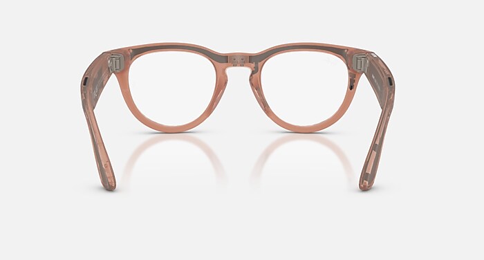 RAY-BAN META HEADLINER - GEN 2 AI Glasses in Peach and Clear/Grey