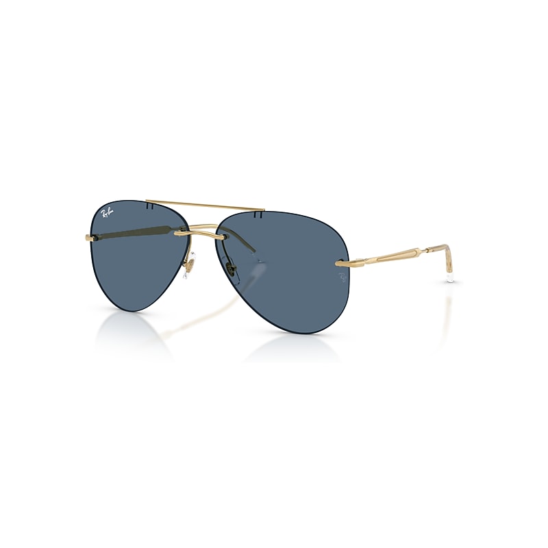 Ray - Ban Unisex Blue Ray - Ban Rb3791 001/80 Sunglasses Metal Gold Pilot Normal - Image 2