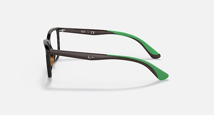 RB1605 OPTICS KIDS Polarized Eyeglasses with Havana and Clear (47