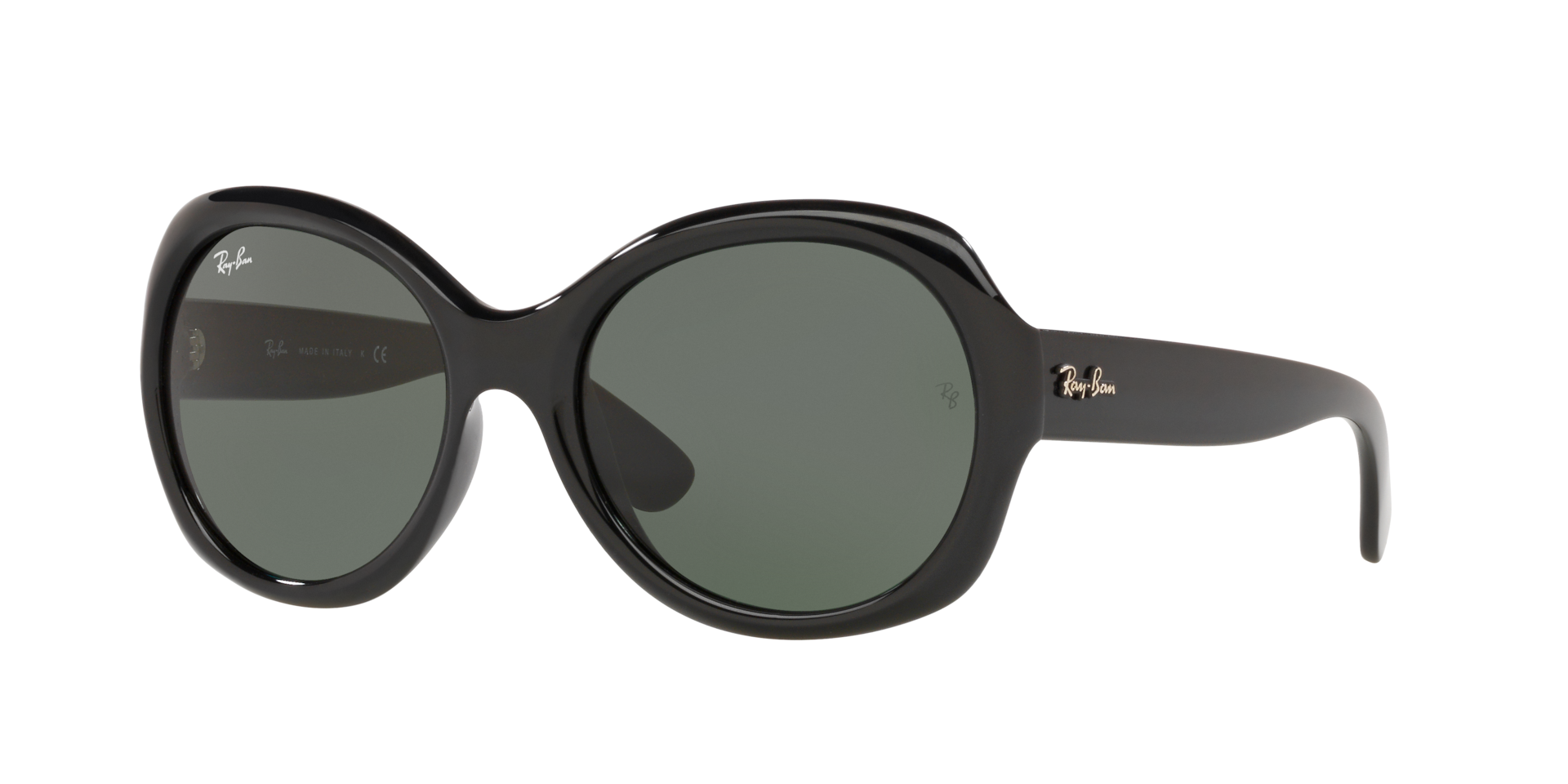 Ray-Ban Rb4191 Lunettes De Soleil - Monture Noir Verres Vert 57-19 76 €